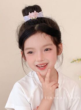 发圈多巴胺花朵儿童扎头女童头饰
