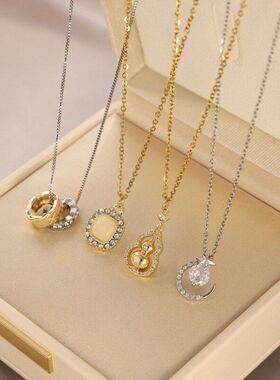 设计感颈链高级感链时尚毛衣链