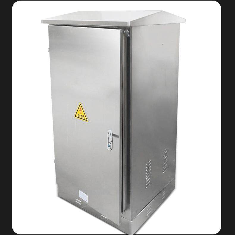 Outdoor 4 stainless steel network cabinet 2U floor-standing monitoring equipment chassis weak current switch function WCW discharge waterproof