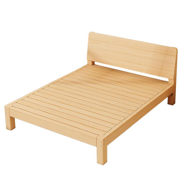 实木床15米现单代简约双人床主1卧1.8家用.经济出租房木床OSP.2m - 图3