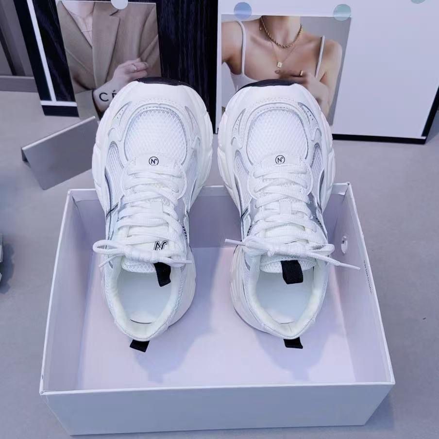 2025年夏季单网透气新款厚底增高运动休闲老爹鞋软底软面系带女鞋,淘宝优惠券,粉丝福利购,淘宝优惠卷