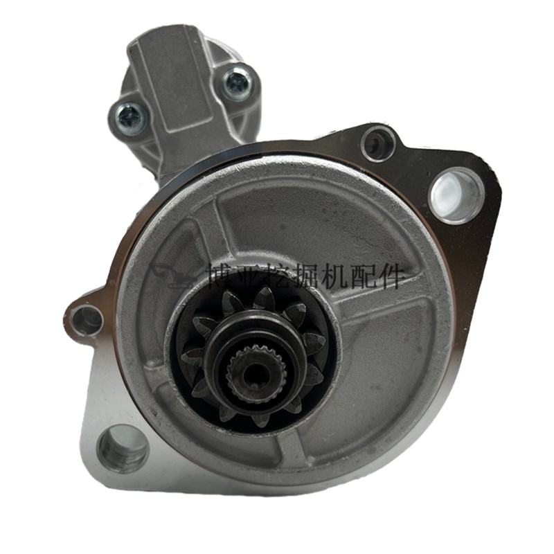 挖掘机三一75-9神钢75-8住友80-6五十铃4LE2发动机启动马达起动机 - 图1