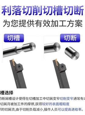 精磨数控切槽刀片MGGN600/400/300平口不锈钢件割槽切断刀粒铝用