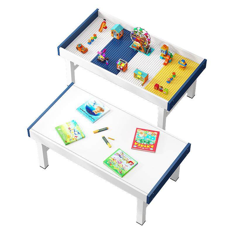 折叠积木玩具大颗粒积木桌子多功能男孩女孩拼装益智动脑桌椅套装,淘宝优惠券,粉丝福利购,淘宝优惠卷
