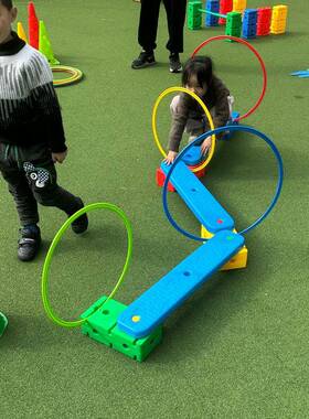 幼儿园体育器械户外感统训练器材跨栏架大拱门钻圈洞可调节障碍物