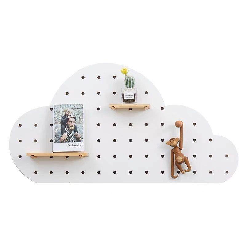 洞板半圆形洞云朵玄关墙墙面置物架SRW上收实木挂板入户隔板纳架,淘宝优惠券,粉丝福利购,淘宝优惠卷