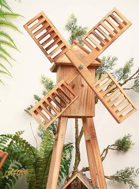 车摆件园ltao7728庭院装饰实木风创意森花系儿园自然角摆设微景幼