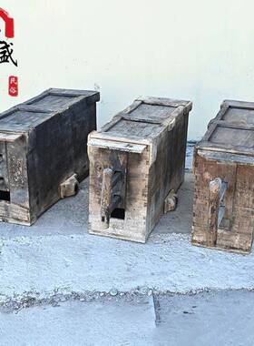 民俗老物件老式手拉风箱老土灶木质t$*&y$*&风箱风式饰匣子农摆村