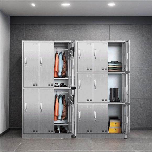 304不锈钢更衣柜无尘车间带锁换衣柜员工储物收纳柜鞋柜食堂碗柜,淘宝优惠券,粉丝福利购,淘宝优惠卷