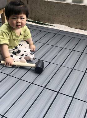塑木木塑地板室外露台阳台地板浴室花园室外庭院防腐木户外地板