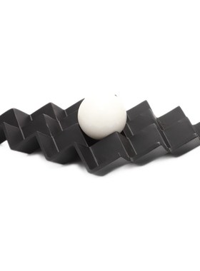 现代简约树脂黑色菱形托盘样板房售楼部桌面收纳创意饰品摆件