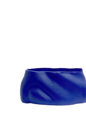 北欧蓝色树脂花器样板房售楼部卧室书房客厅餐厅电视柜花插摆件