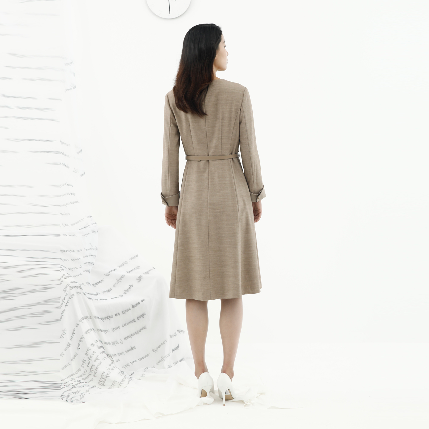 卡莉朵拉连衣裙C27C7515秋季新款通勤休闲女气质高级感通勤连衣裙 - 图3