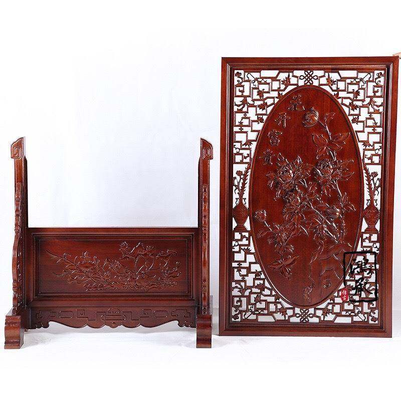 供应东阳木雕落地屏风落地插屏可移动中式古典实木玄关隔断,淘宝优惠券,粉丝福利购,淘宝优惠卷