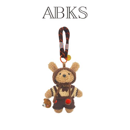 ABKS原创手工包包挂件包挂毛绒公仔可爱女生娃娃玩偶背包挂饰0145 - 图2