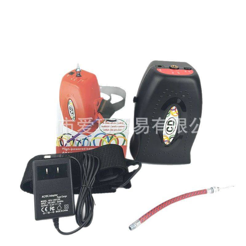 CD607便携式长条气球电动充气泵 蓄电小型单孔气球泵充气泵 - 图2