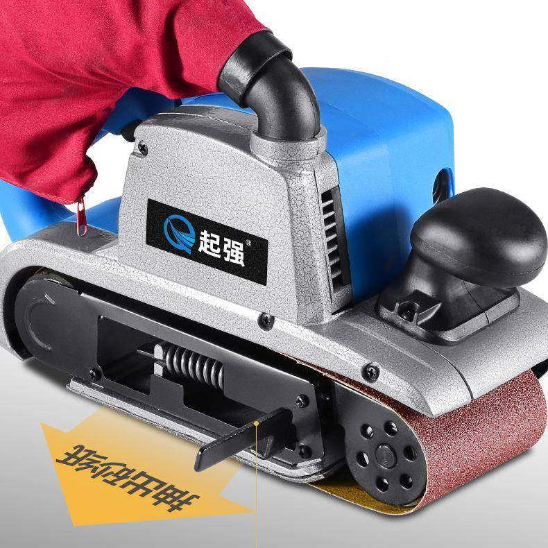 大功率4克寸坦砂光带机手提式砂机工平木面打OGT磨机砂磨机抛光机,淘宝优惠券,粉丝福利购,淘宝优惠卷
