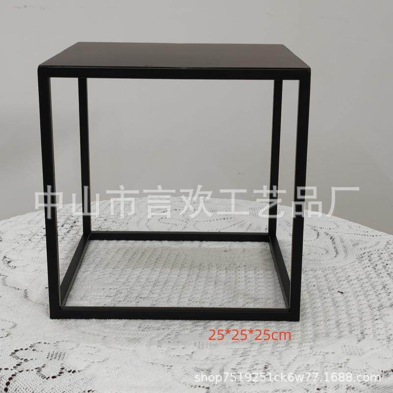 婚布饰立庆道具黑色几何方框路引铁艺体摆件婚yuanhuan礼装迎宾区,淘宝优惠券,粉丝福利购,淘宝优惠卷