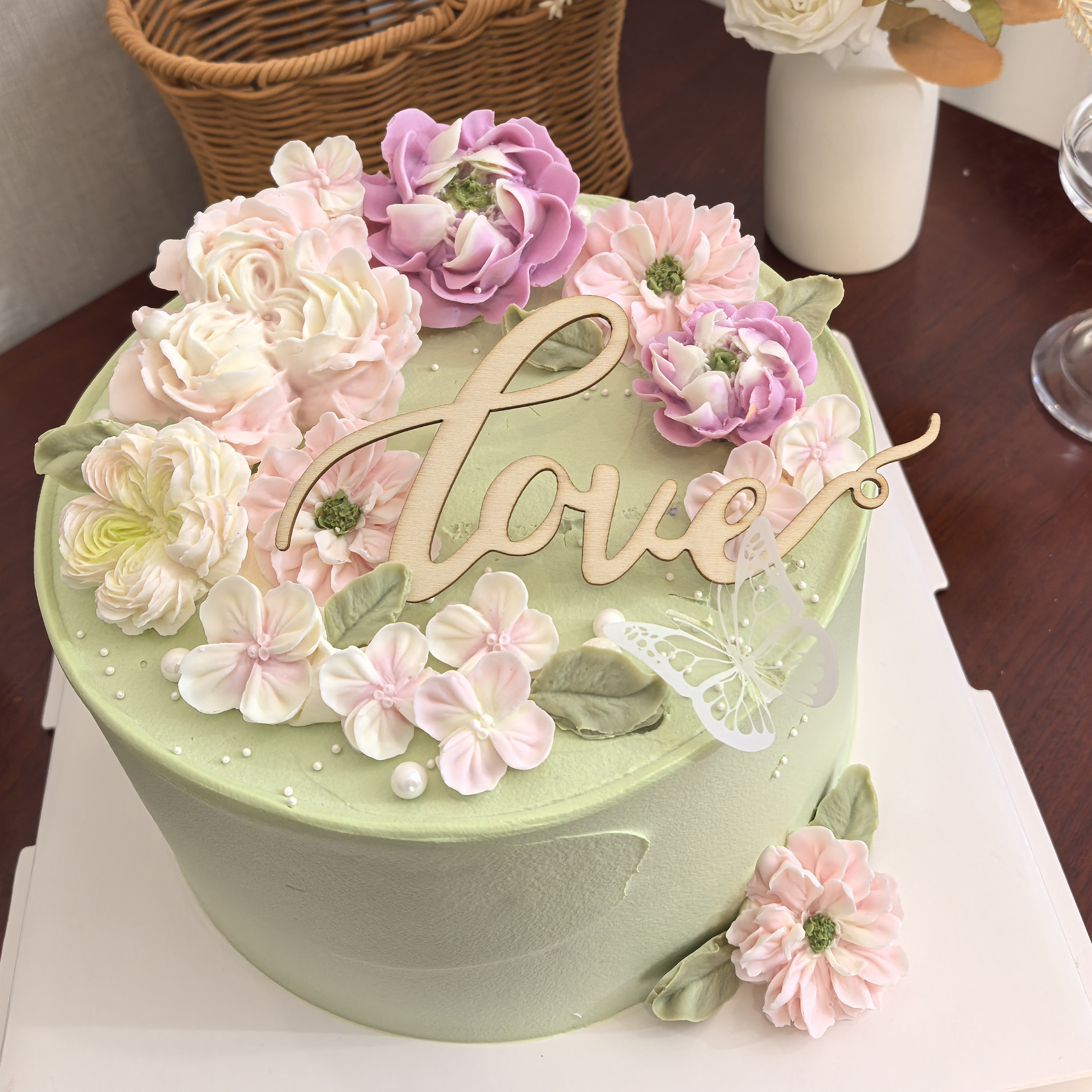 韩式裱花巧克力蛋糕装饰可食用花朵烘焙甜品妈妈女神生日表白摆件,淘宝优惠券,粉丝福利购,淘宝优惠卷