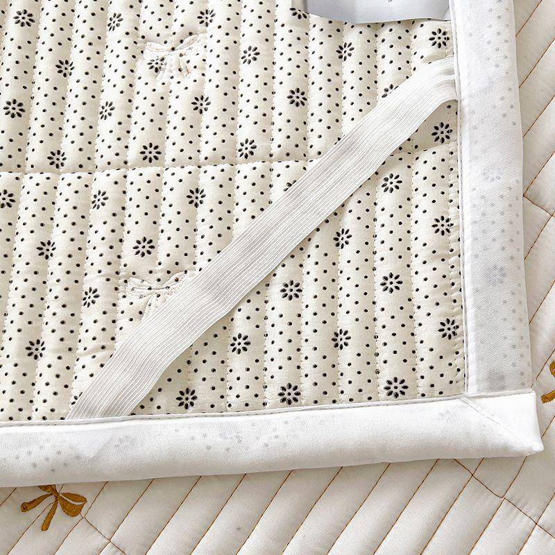 卧A绣花大豆维纤床垫软垫家用室床褥垫铺底秋冬可折叠wxwiBJjG类 - 图0