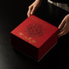 New Chinese style high-end red oriental aesthetic gift box gift-giving special packaging box cover bowl tea cup tea set gift box