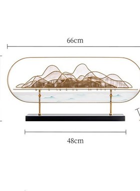 新中式轻奢创意家居摆件客厅电视柜酒F柜高档办公室样板间软装摆