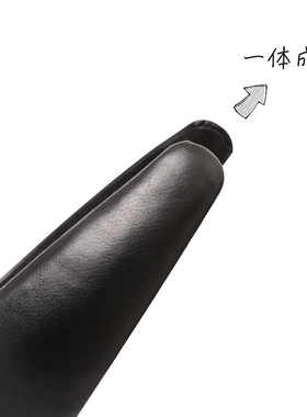 暮法式皮发箍 气质宽版加厚头箍 黑色轻奢高级感增高颅顶秋冬发饰