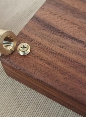 黑胡桃实木长方形工艺q品铜脚底座模型战锤胸像雕像原木摆件展示