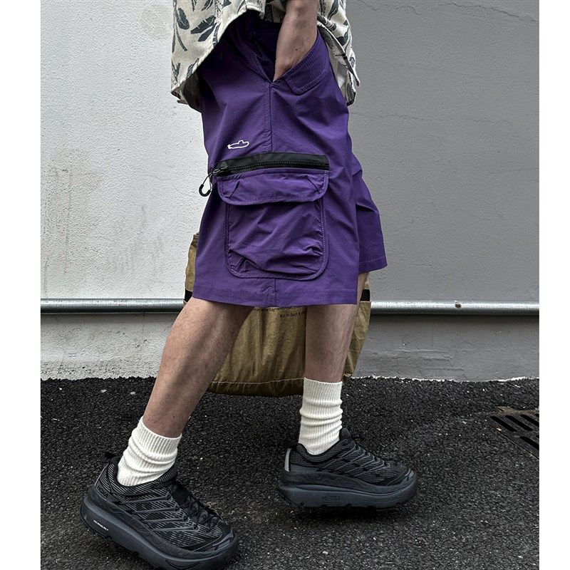 美式潮牌户外速干透气工装短裤男夏季新款多口袋防水直筒五分中裤,淘宝优惠券,粉丝福利购,淘宝优惠卷