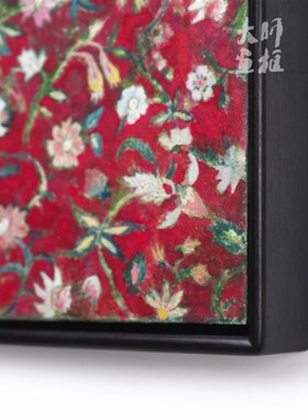 原木实木画框油画框外框L框定制美式简约黑框相框装裱复古典丙烯