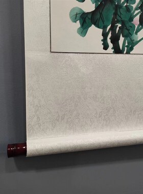 手绘牡丹国画三尺竖版软裱卷轴花开富贵玄关国风客厅装饰画李春凤