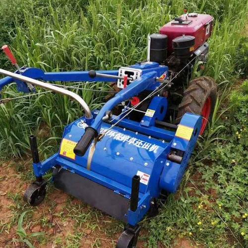 果园葡萄枝条粉碎机树行碎草机12马力手扶配套玉米秸秆粉碎机 - 图2