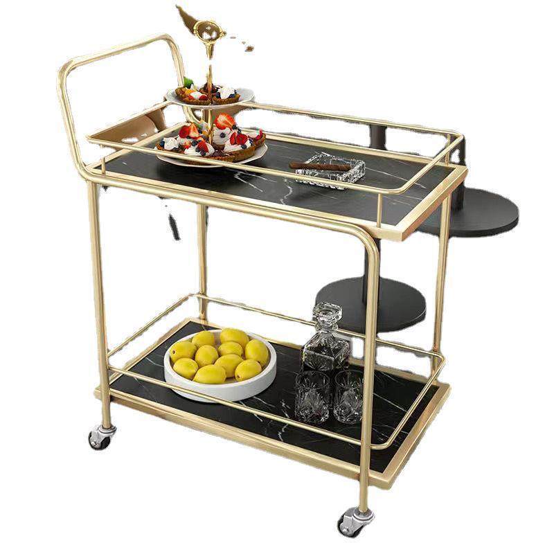 北欧移动小推车高档收纳车酒店酒水车金色多层铁艺餐车餐厅传菜车,淘宝优惠券,粉丝福利购,淘宝优惠卷