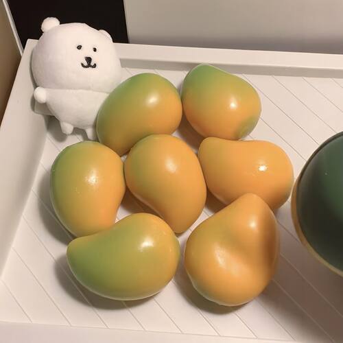 Crunchy Squishy脆脆芒果手作球捏捏乐肌无力慢回弹发泄解压玩具 - 图2