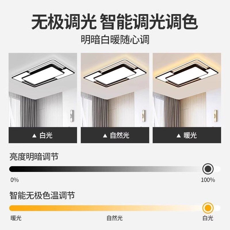 客厅灯简约现代大气2025新款全光谱主灯大灯具超亮led护眼吸顶灯,淘宝优惠券,粉丝福利购,淘宝优惠卷