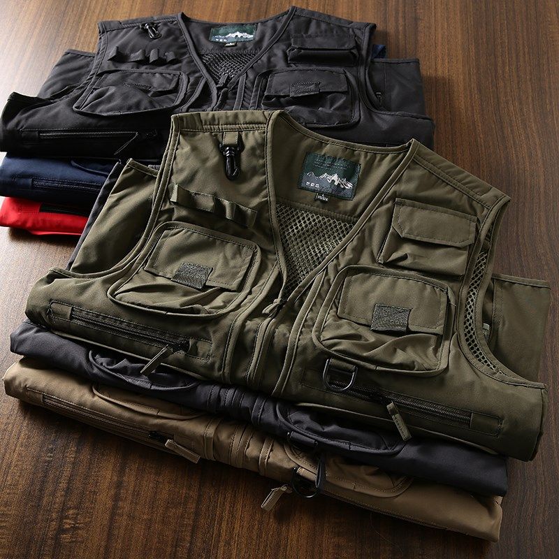 老美外贸机能多口袋工装马甲男士户外摄影钓鱼背心廉航马夹外套男,淘宝优惠券,粉丝福利购,淘宝优惠卷
