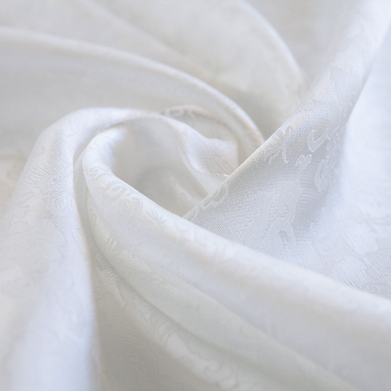 Jacquard craftsmanship for decorative items, fragrant crepe dragon pattern silk interwoven fabric