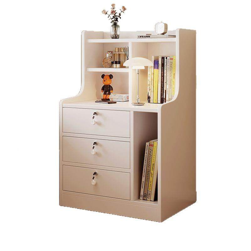 小型迷你超窄床头柜带锁卧室QUM床柜子边夹缝小柜简纳约收储物小,淘宝优惠券,粉丝福利购,淘宝优惠卷