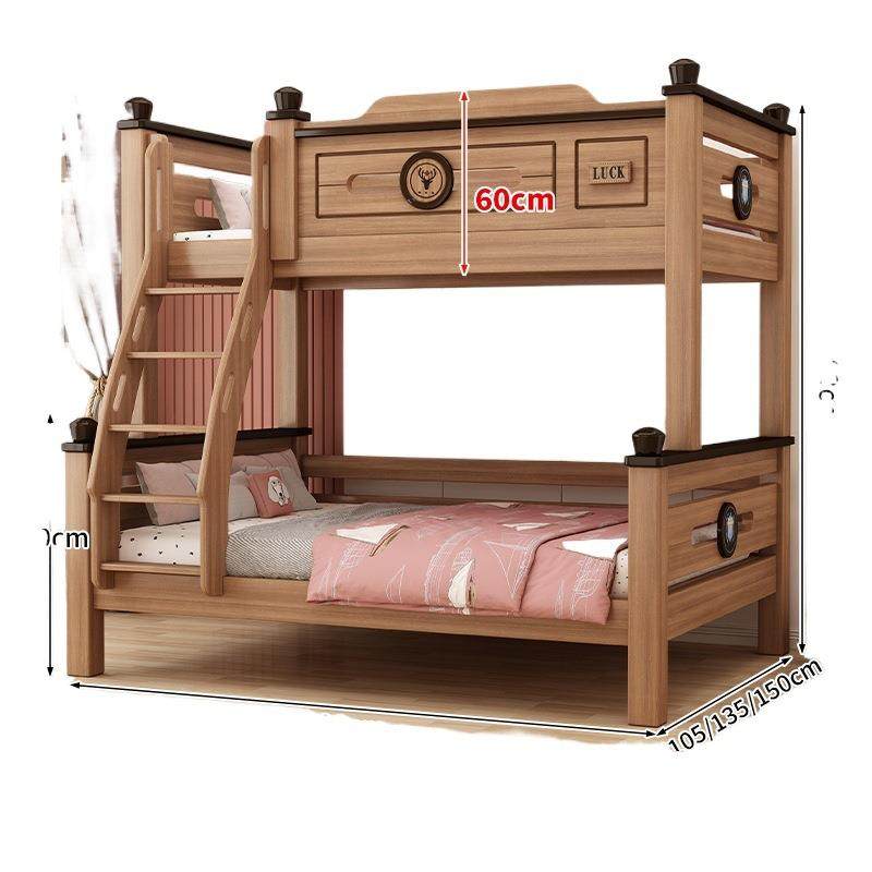 全实木鹅掌楸木上下铺双层床多功能儿童子母高低床小户型床上新品,淘宝优惠券,粉丝福利购,淘宝优惠卷