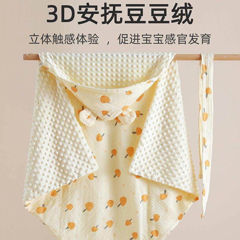 新生婴儿抱被初生宝宝春秋纯棉纱布包单巾夏季薄款包裹被产房襁褓,淘宝优惠券,粉丝福利购,淘宝优惠卷
