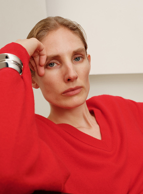 Le' Murmure 甄选高奢 意大利獨家古法手工立体螺纹开口白金手镯