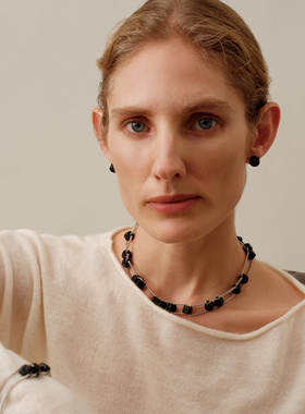 Le'Murmure原矿手工黑玛瑙项链