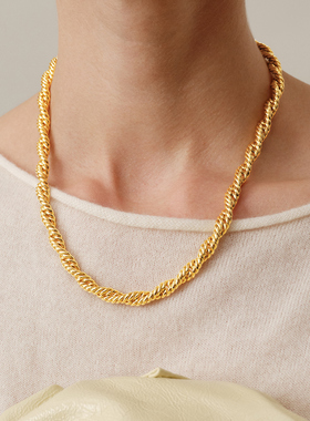 Le' Murmure 力感美学 獨家典藏意式工坊纯手工螺旋轻奢重工项链