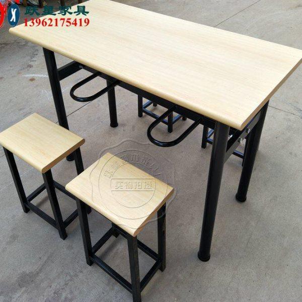 食堂餐桌椅组合4人6人位挂凳快餐工厂餐厅员工小吃店学校商用桌,淘宝优惠券,粉丝福利购,淘宝优惠卷