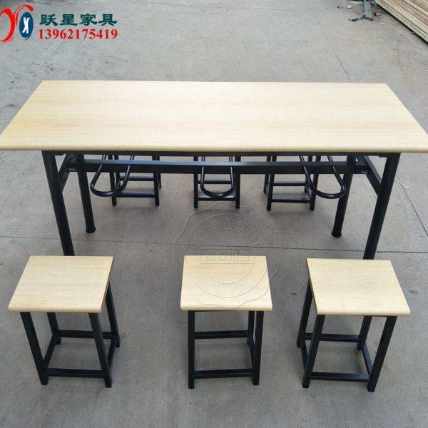 食堂餐桌椅组合4人6人位挂凳快餐工厂餐厅员工小吃店学校商用桌,淘宝优惠券,粉丝福利购,淘宝优惠卷