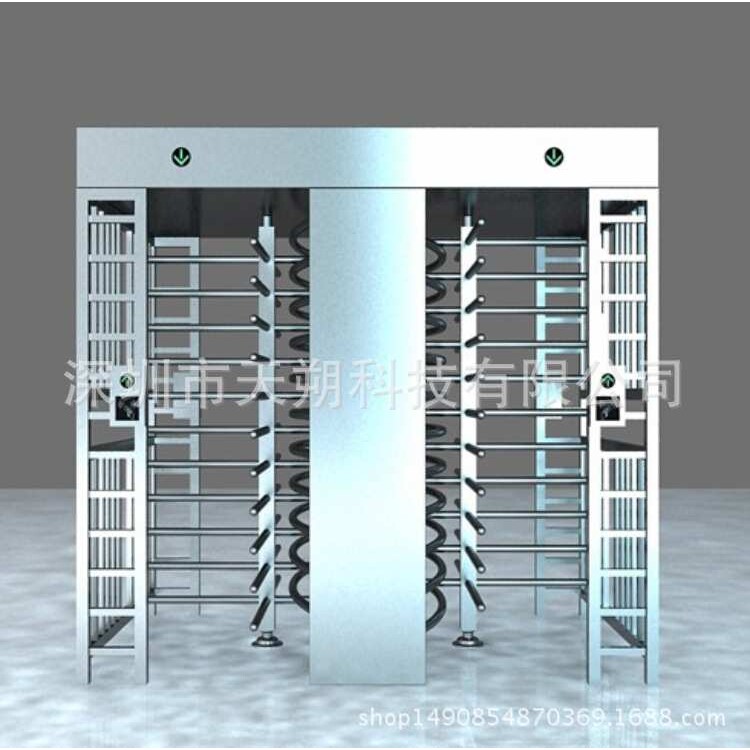 Full-height turnstile turnstile cross gate one-way two-way door access control integrated attendance gate machine construction site scenic spot system