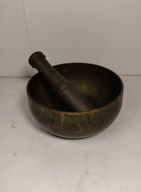 铜器怀旧老物件铜钵铜葫芦三足铜杯铜如I意复古工艺品装饰摆件道