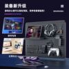 E-sports room desktop storage hole board storage rack table set transformation artifact no punching wall hanging vertical metal clamp table
