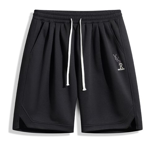 夏季潮牌大码短裤男宽松胖子休闲运动男士加肥加大外穿五分裤子男 - 图3