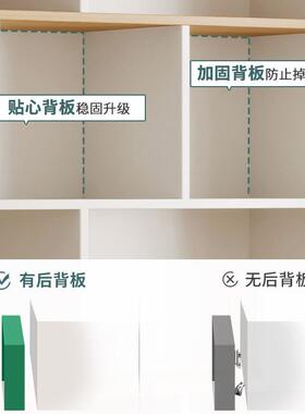 白色简易书架置物架落地家用书柜现代简约多层靠墙客厅收纳柜子
